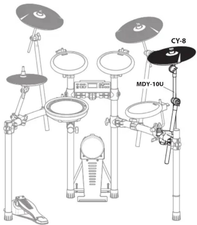 ROLAND TD-4S - Adding a CRASH 2 cymbal - 1