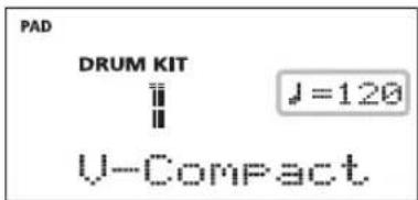 ROLAND TD-4S - Press the [] button. - 1