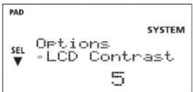 ROLAND TD-4S - Use the SEL [ ] [ ] buttons to choose "9 OPTIONS," and press the [OK] button. - 2