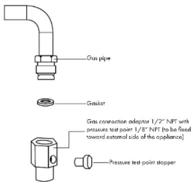 ZLine RAZWM48G - PRESSURE TEST POINT STOPPER VALVE - 1