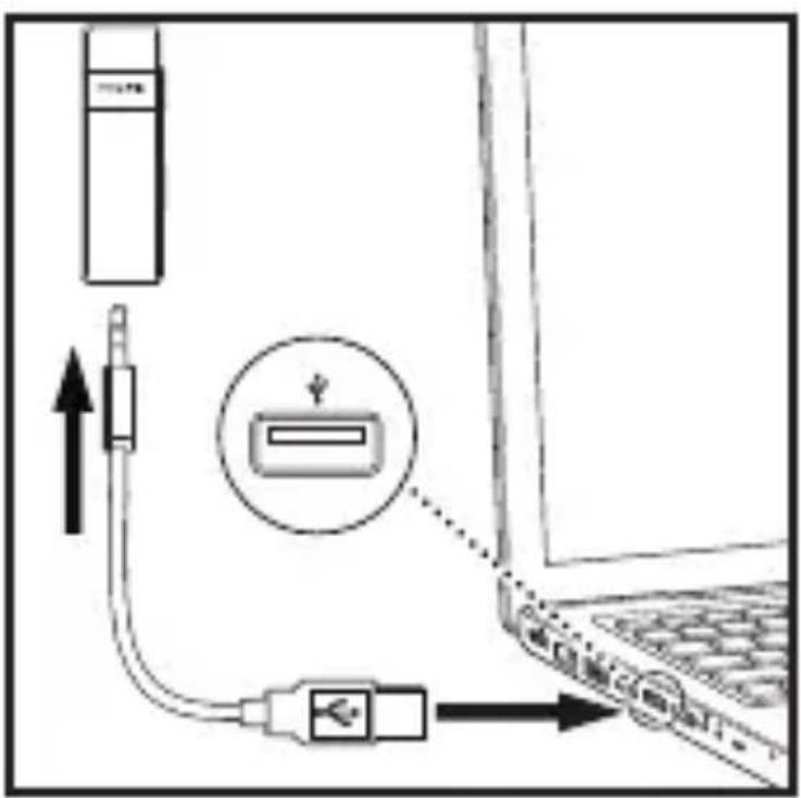 Etymotic EtyBLU2 - Charging with the USB connector (included) - 1