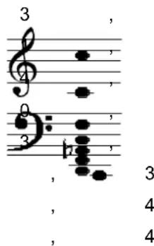 3 , , , 0: 3 b , 3 , 4 , 4
