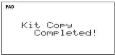 ROLAND TD-4SX - To execute the Copy operation, press the [OK] button. - 1