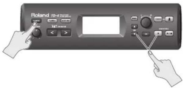 ROLAND TD-4SX - Turning on Edit Lock - 1
