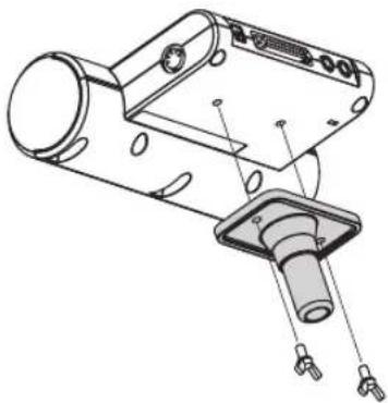 ROLAND TD-4SX - Attach the included sound module mounting plate to the TD-4. - 1