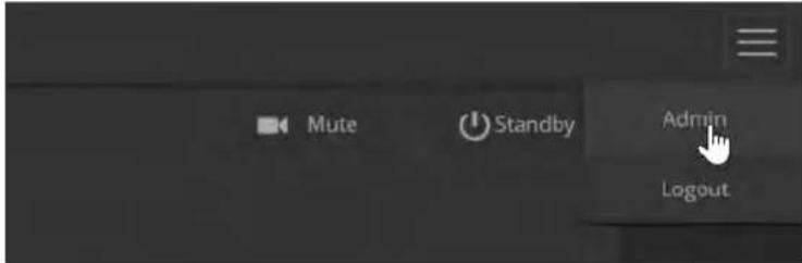 Mute Standby Admin Logout