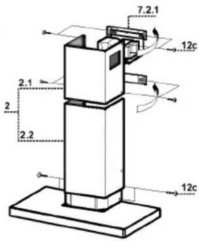 LG DC9152S - Lower exhaust flue - 1