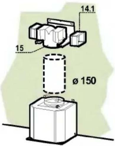 LG DC9152S - RECIRCULATION VERSION AIR OUTLET - 3