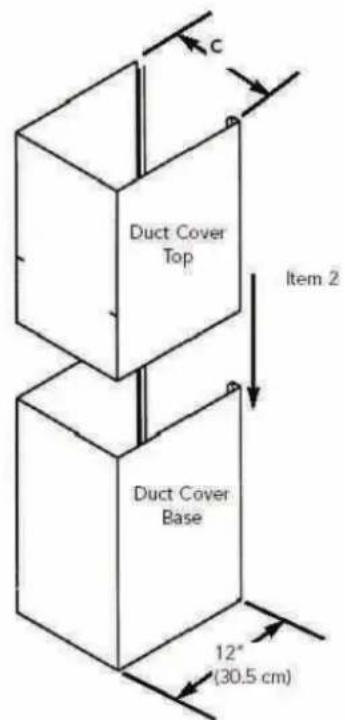 BlueStar LR030LP - INSTALLATION GUIDE FOR FLUE (PYRAMID STYLE HOOD) - 3