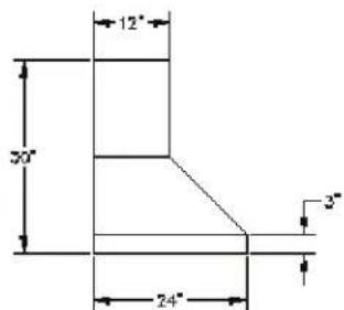 BlueStar LR030LP - DIMENSIONS OF THE PYRAMID STYLE SERIES HOOD - 10