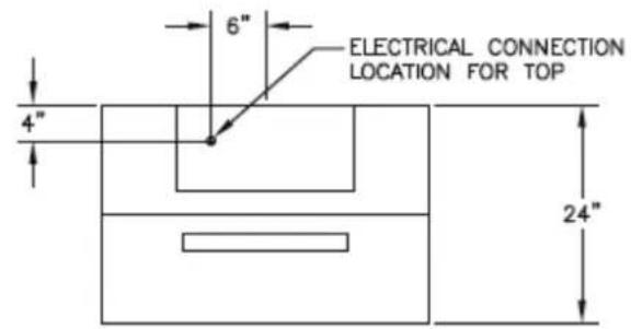 BlueStar LR030LP - SITE PREPARATION FOR RE-CIRCULATING HOOD - 1