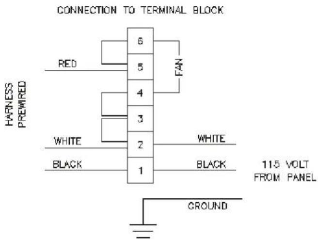 BlueStar LR030LP - LOW PROFILE HOOD WIRING - 1