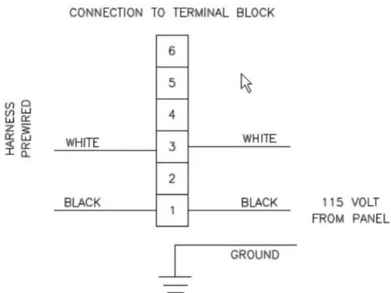 BlueStar LR030LP - RE-CIRCULATING HOOD WIRING - 1