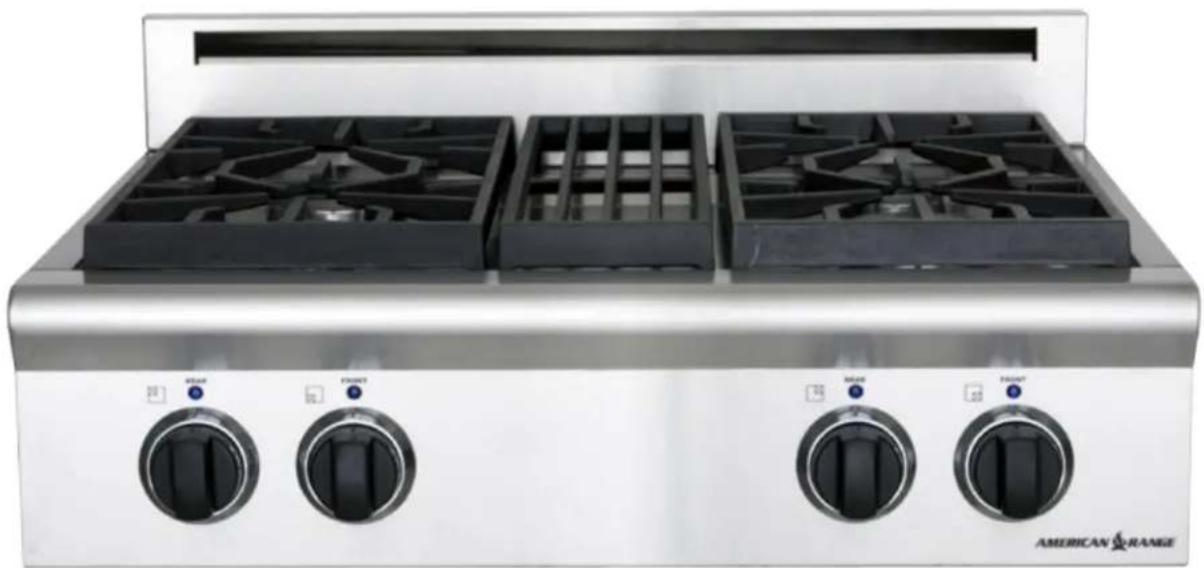 American Range ARSCT-4842GR - USE AND CARE MANUAL FOR LEGEND RANGETOP - 1