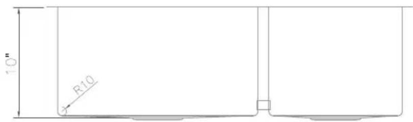 ZLine SC30D33 - SINK DIMENSIONS - 4