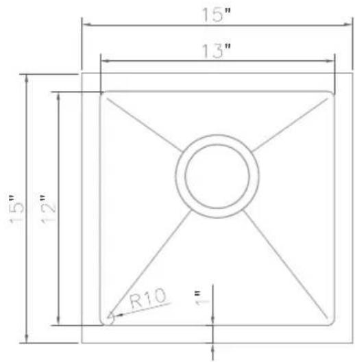 ZLine SAS30 - Undermount Bar Sink - 1