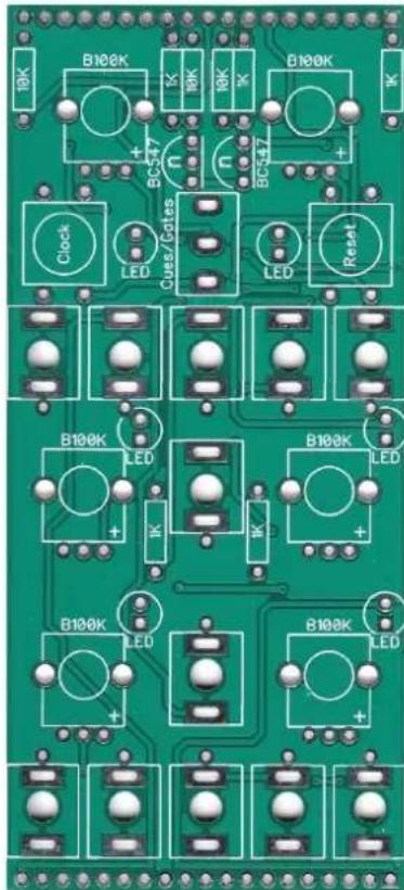 B100K B100K B100K B100K B100K B100K B100K B100K B100K B100K B100K B100K B100K Clock LED Cues/Gates LED Reset