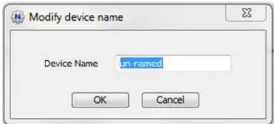 Modify device name Device Name un-named OK Cancel