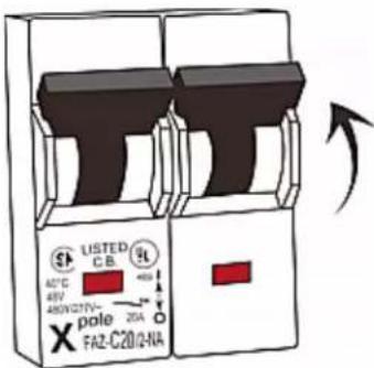 LISTED C.B. 3L 40°C 45V 48W/21V- pale 20A FAZ-C20/Q-NA