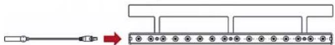 Raritan Dominion PX3-5040U - To install a blade extension strip: - 1