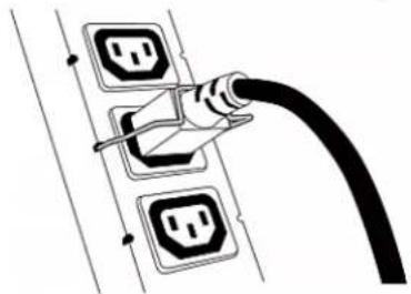 Raritan Dominion PX3-5040U - Installing Cable Retention Clips on Outlets (Optional) - 3