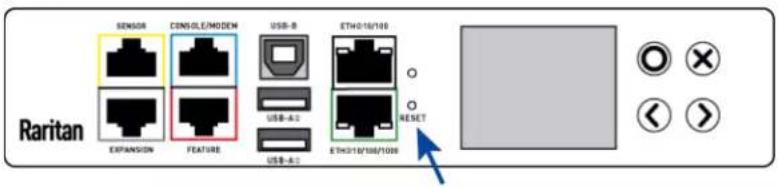 Raritan SENSOR CONSOLE/MODEN USB-B ETH016/108 EXPANSION FEATURE USB-A3 USB-A2 ETH016/108/108 RESET