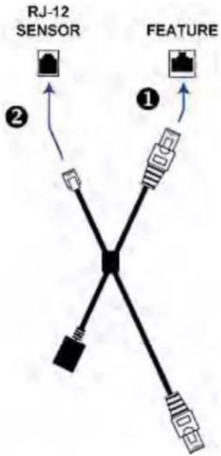 Raritan Dominion PX2-5525 - To connect composite asset sensors via an X cable: - 1