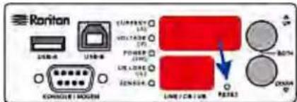 Raritan Dominion PX2-5525 - To reset to factory defaults using the reset button: - 2