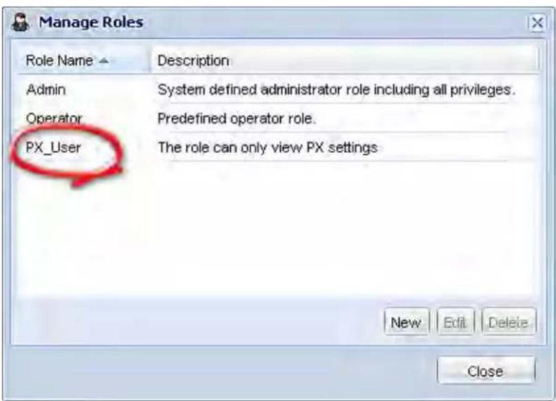 Raritan Dominion PX2-5525 - To create the PX\_User role with appropriate permissions assigned: - 2