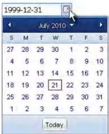 Raritan Dominion PX2-1551V - How to Use the Calendar - 1