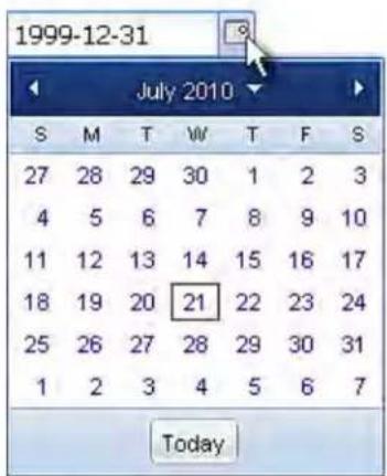Raritan Dominion PX2-2530 - How to Use the Calendar - 1