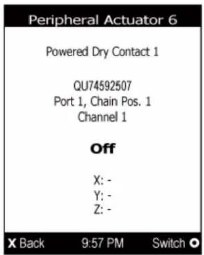 Raritan Dominion PX3-5969U - To switch on or off an actuator: - 1
