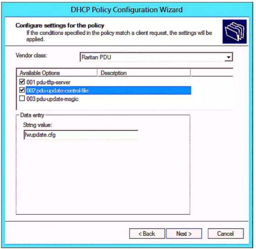 Raritan Dominion PX3-5969U - Configure settings for the policy - 3