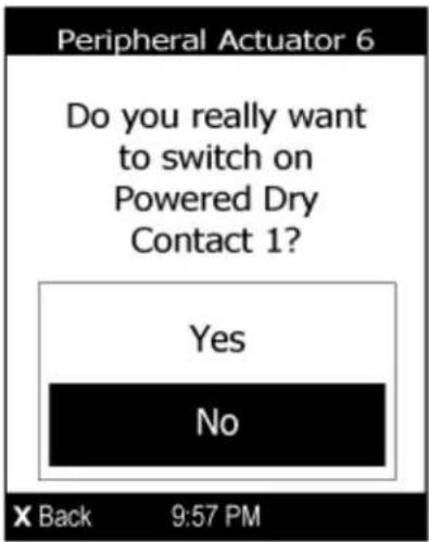 Raritan Dominion PX3-5969U - To switch on or off an actuator: - 2