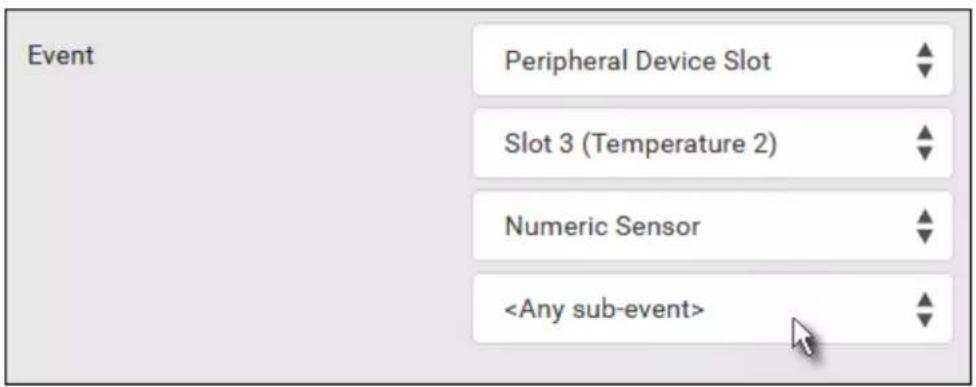 Raritan Dominion PX3-5969U - Event rule configuration illustration: - 5