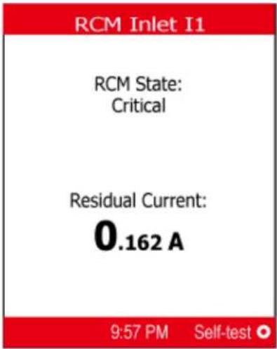 Raritan Dominion PX3-5969U - ▶ RCM alarm information in the critical state: - 1