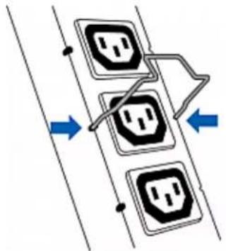 Raritan Dominion PX3-5969U - Installing Cable Retention Clips on Outlets (Optional) - 2