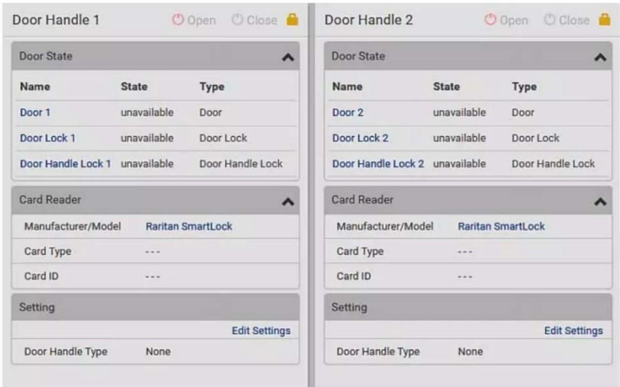 Raritan Dominion PX3-5969U - To view the status of the door and card reader: - 1