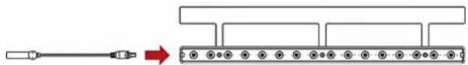 Raritan Dominion PX3-5969U - To install a blade extension strip: - 1