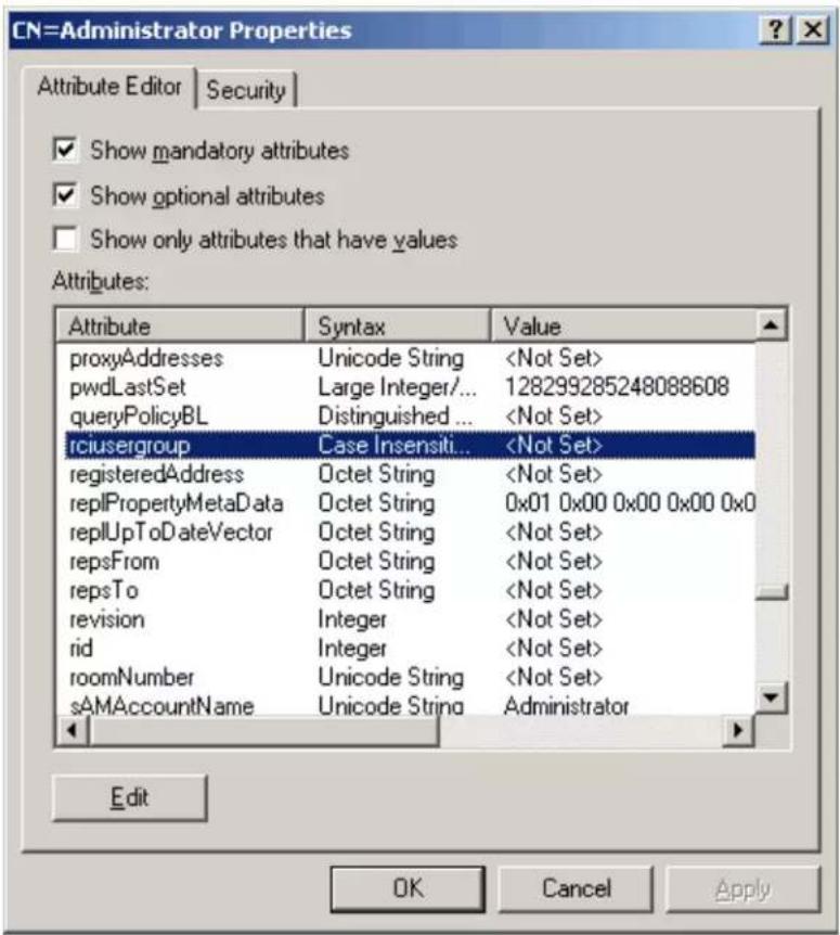Raritan Dominion PX3-5969U - Editing rciusergroup Attributes for User Members - 3