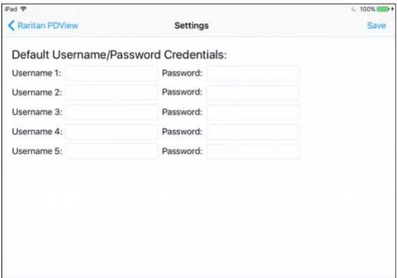 Raritan Dominion PX3-5969U - To save user credentials in PDView: - 4