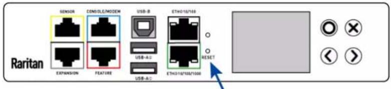 Raritan Dominion PX3-5969U - To reset to factory defaults using the reset button: - 2