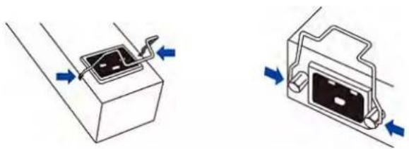 Raritan Dominion PX2-1292R - To install and use a cable retention clip on the inlet: - 1
