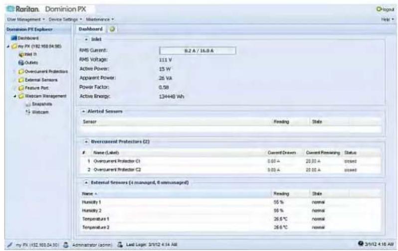 Raritan Dominion PX2-1098 - To log in to the web interface: - 2