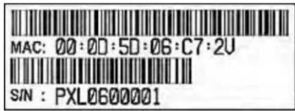 Raritan Dominion PX2-1098 - MAC Address - 1