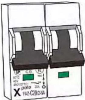 Raritan Dominion PX2-1725V - To reset the handle-type breakers: - 1