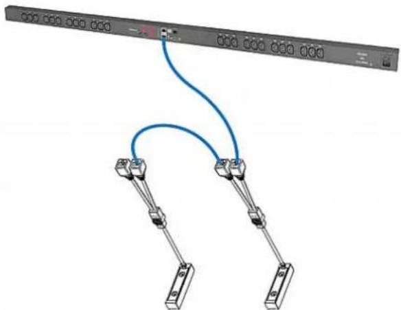 Raritan Dominion PX3-1833R - To connect the AMS-M2-Z asset sensors to the PX: - 1