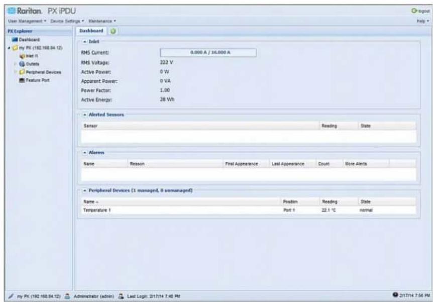 Raritan Dominion PX3-1833R - To log in to the web interface: - 3