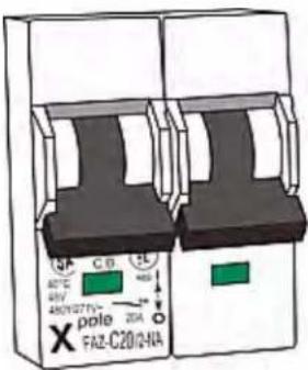 Raritan Dominion PX2-5497V - ▶ To reset the handle-type breakers: - 1