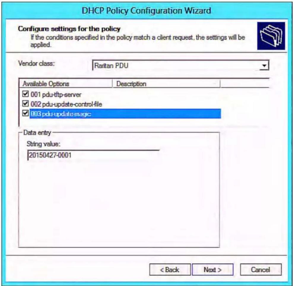 Raritan Dominion PX2-5497V - ▶ Required Windows IPv4 settings in DHCP: - 13